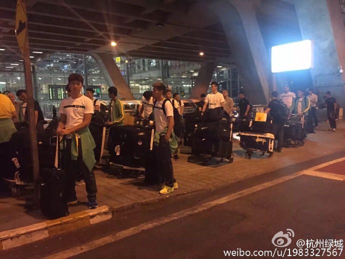 杭州绿城全队集结完毕启程前往泰国插图5